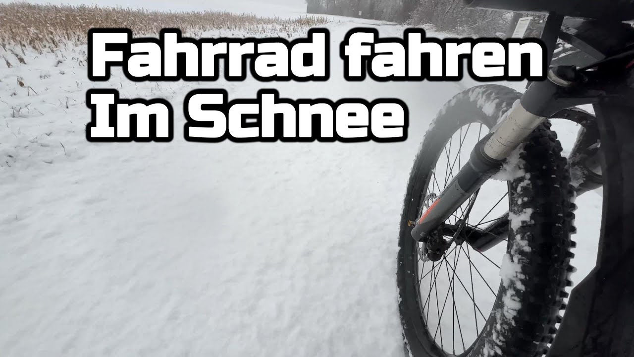 Fahrrad fahren im Schnee. Was man dabei beachten sollte