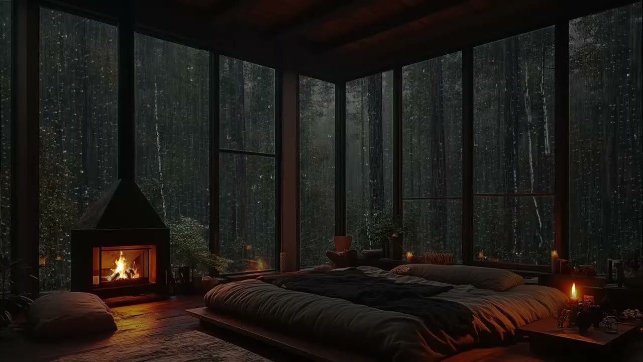 Sleep Better and Relaxing with Heavy Rain and Thunder Sound on Window | Relaxing Sound