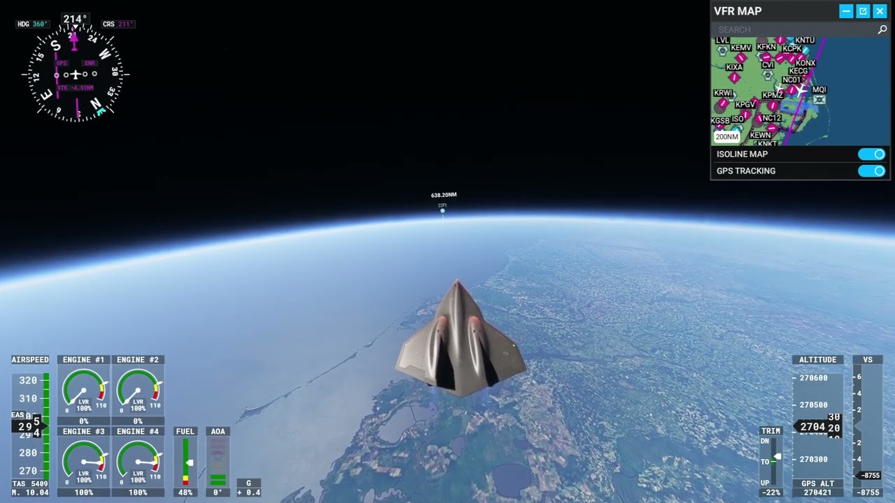 MSFS 2020 Darkstar from New York to Fort Lauderdale
