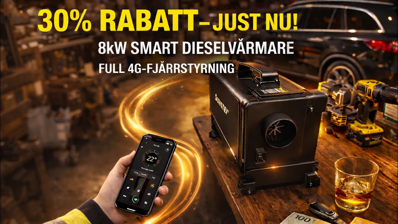 Andreas testar Sunster Toolbox HTB1 LTE-4G Dieselvärmare 