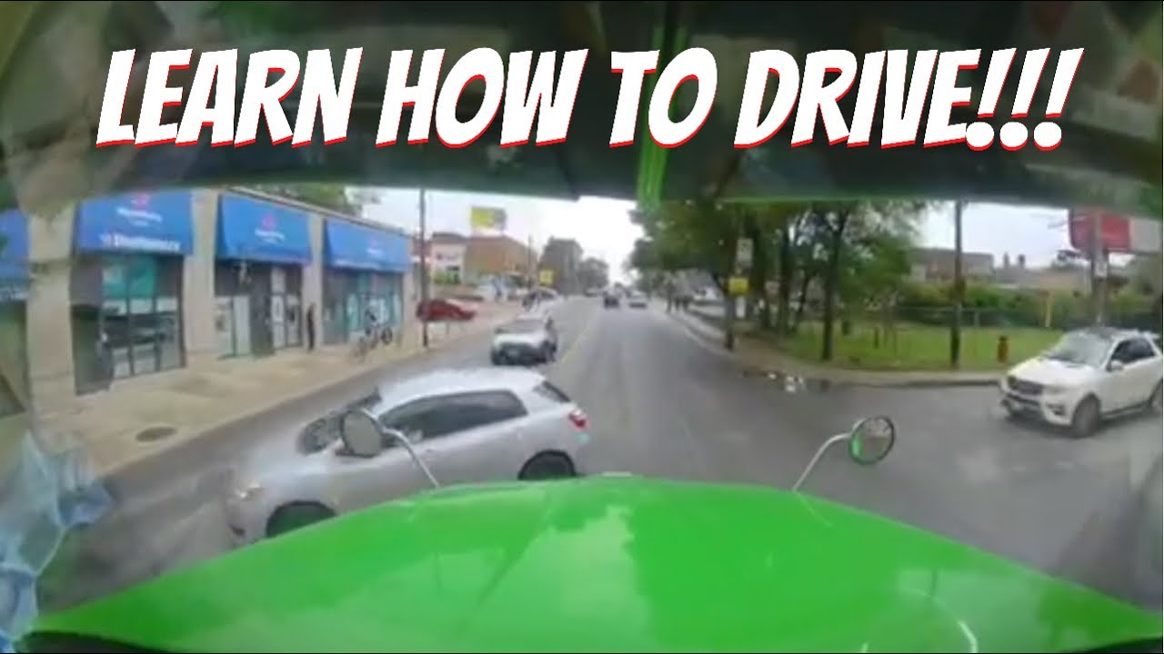 CAR DRIVERS CUTTING OFF BIG TRUCKS & more…