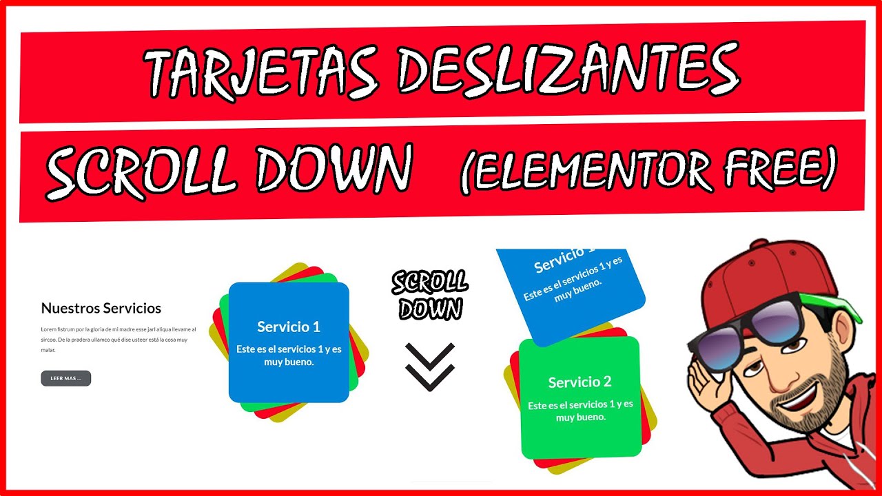 🖐️ tarjeta con efecto al hacer scroll down, wordpress 188, tutorial español