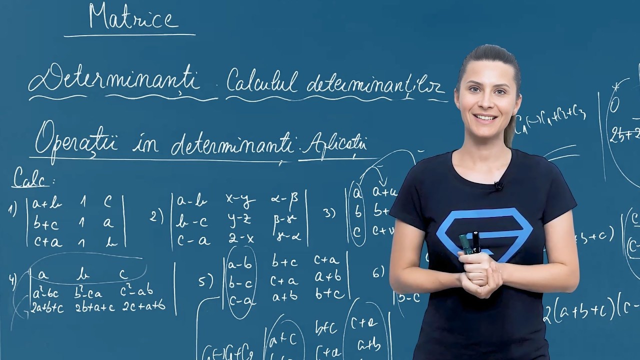 Determinanți. Operații în determinanți. Tehnici - Bacalaureat Matematica, Subiect II.1