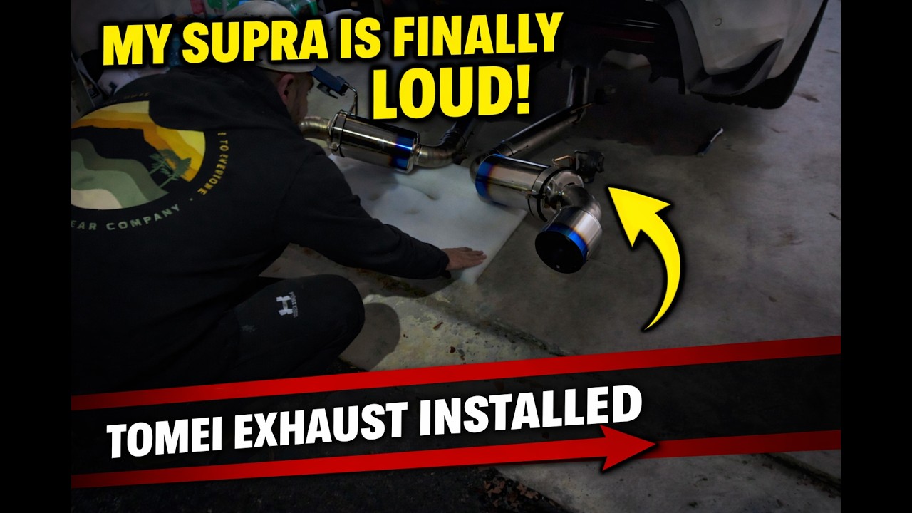Supra MKV Tomei exhaust Install… Neighbors HATE Me