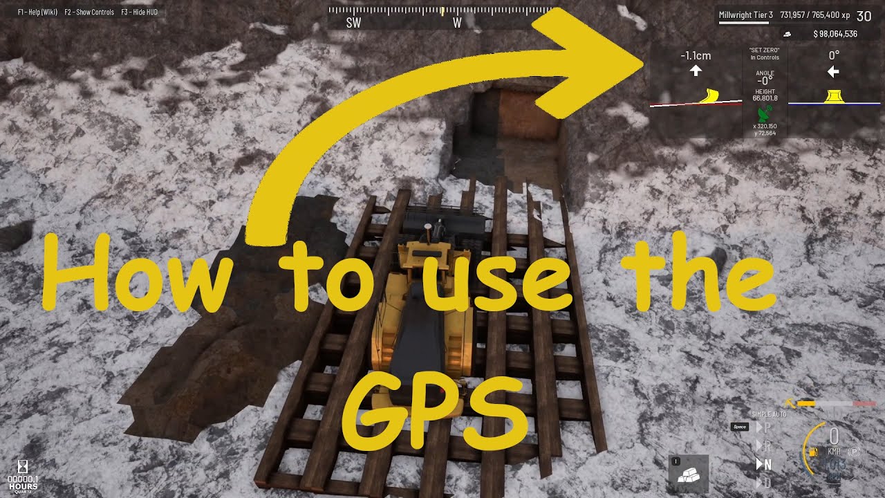 How to use GPS with the loader in Out of Ore