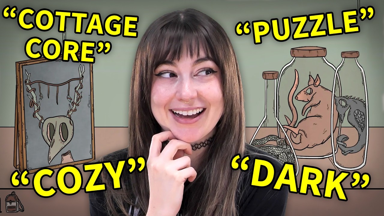 Did we find a dark, cozy, cottage-core puzzle game?