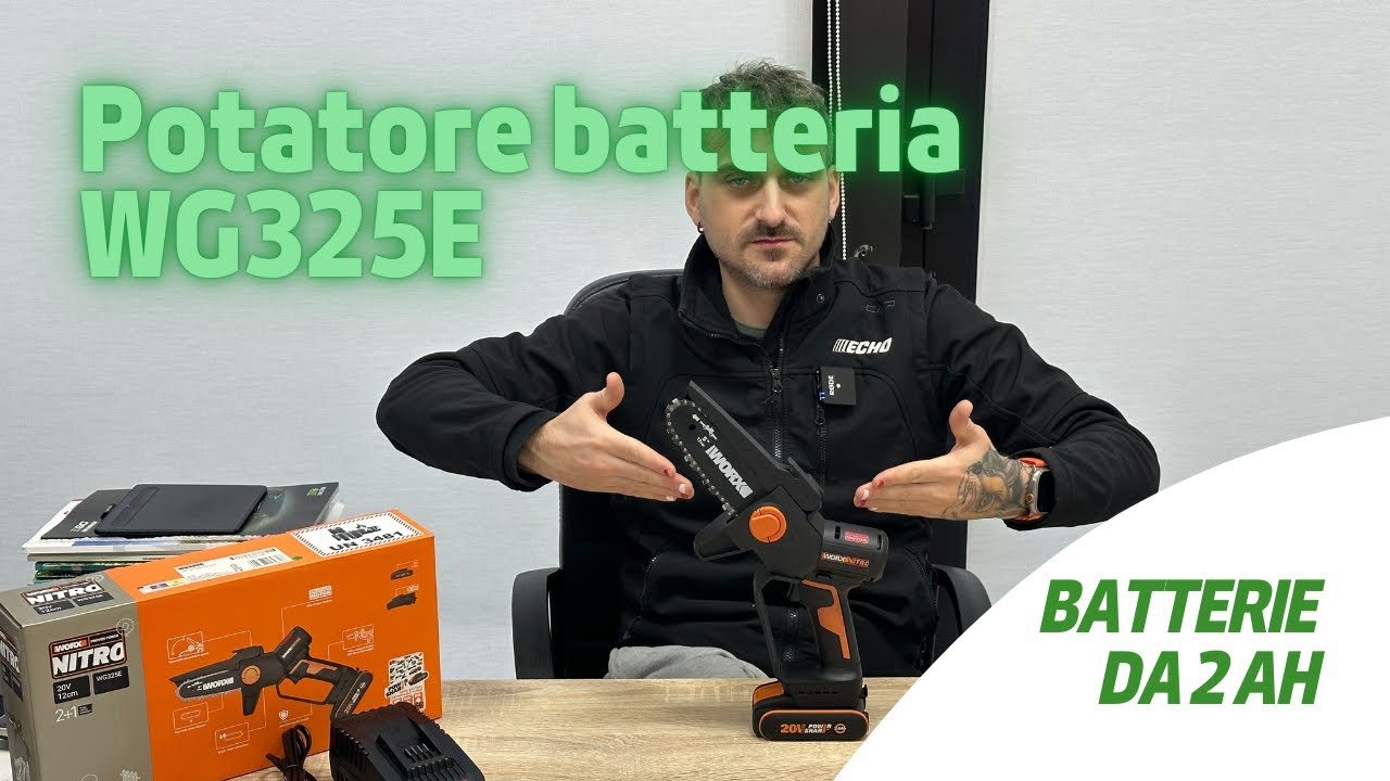 Affronta ogni taglio con facilità grazie al potatore VG325E di Worx