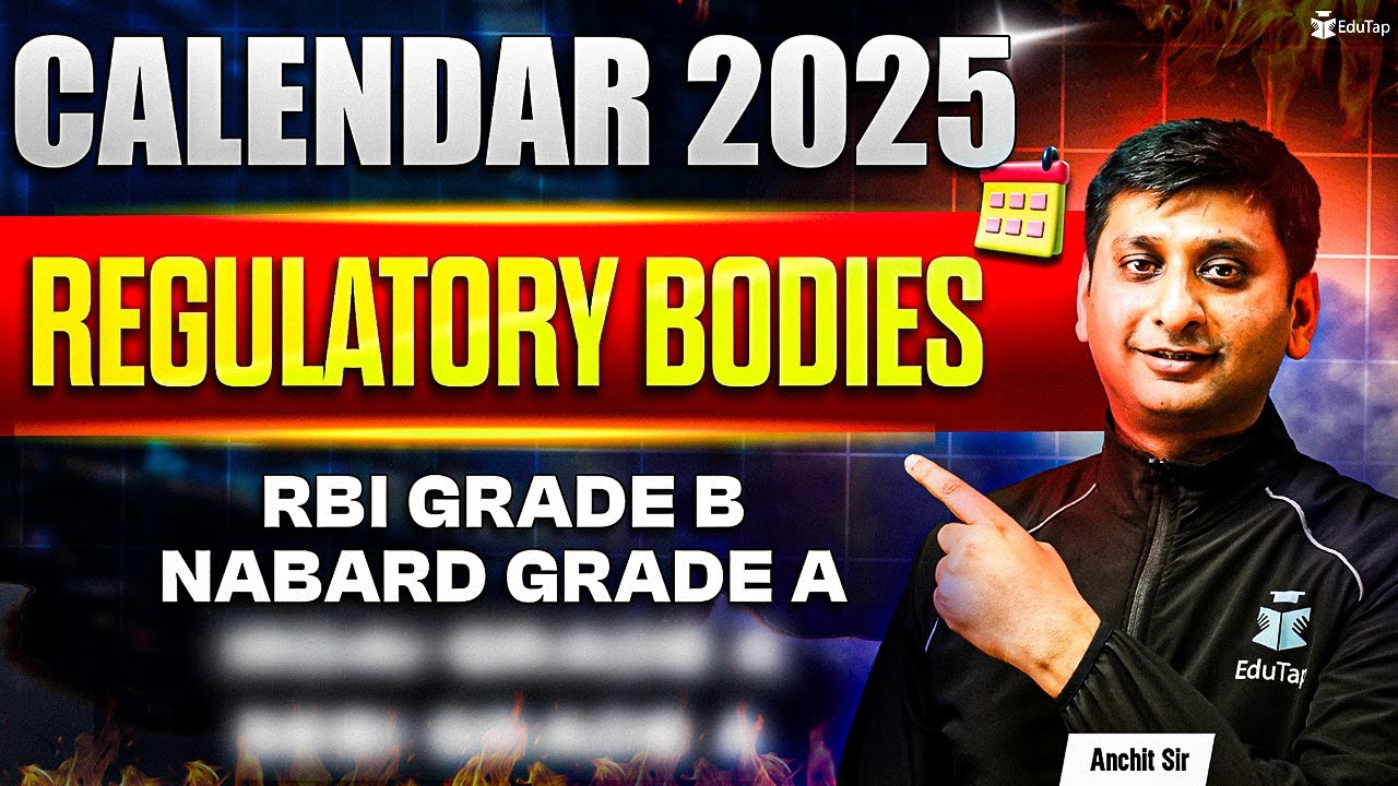 Upcoming Regulatory Bodies Exam 2025 | All Regulatory Bodies Notification | RBI Grade B Vacancies