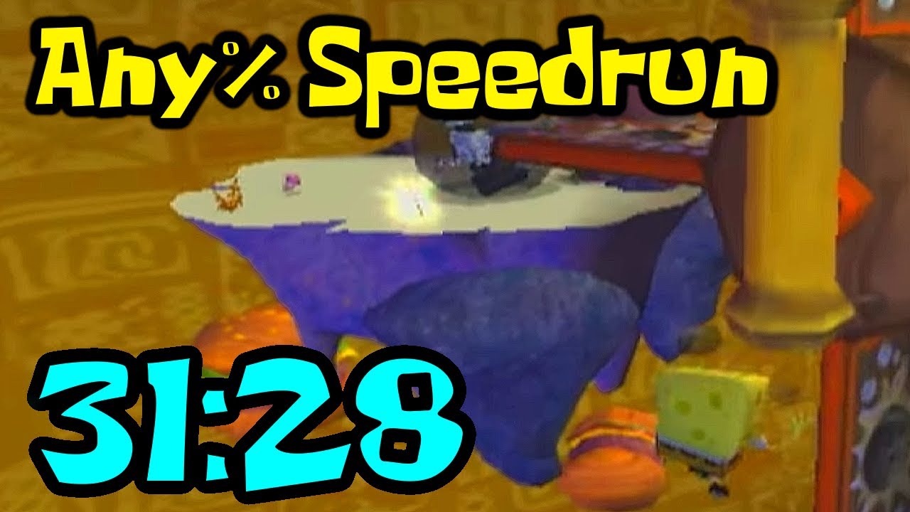 Прохождение игры на скорость Any% за 31:28 - Губка Боб: Битва за Бикини Боттом