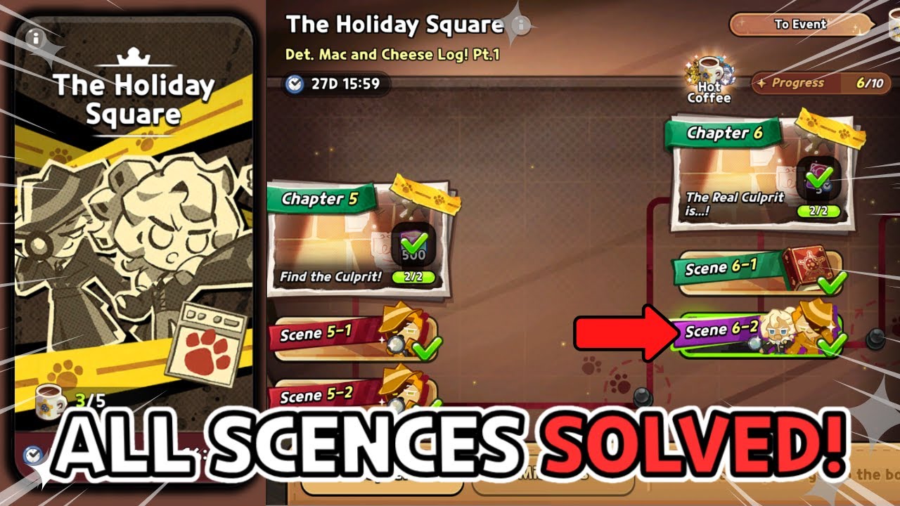 The Holiday Square Part 1 - All Scenes Solved! (Ch1-6)