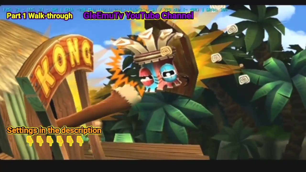 Emulator Dolphin mmj | Donkey Kong Country Return | Best Setting for low device |Part 1 walk-through