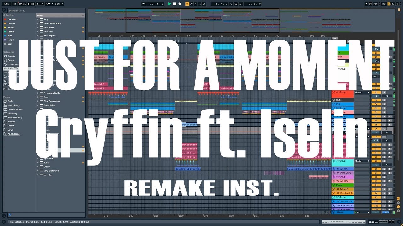 Gryffin - Just For A Moment ft. Iselin  Full Remake instrumental