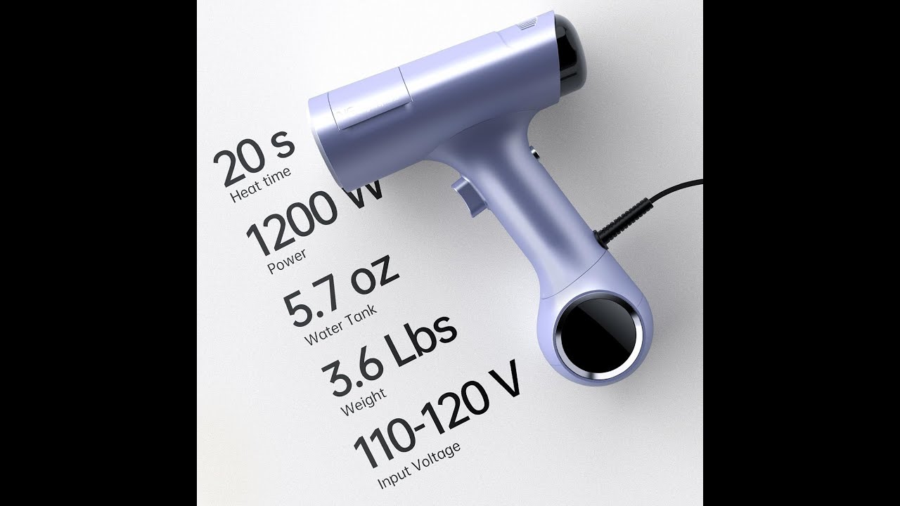 Morus V6 Vacuum Garment Steamer - Vacuum Suction Ironing Technology, Travel Steamer, 1200W Steamer