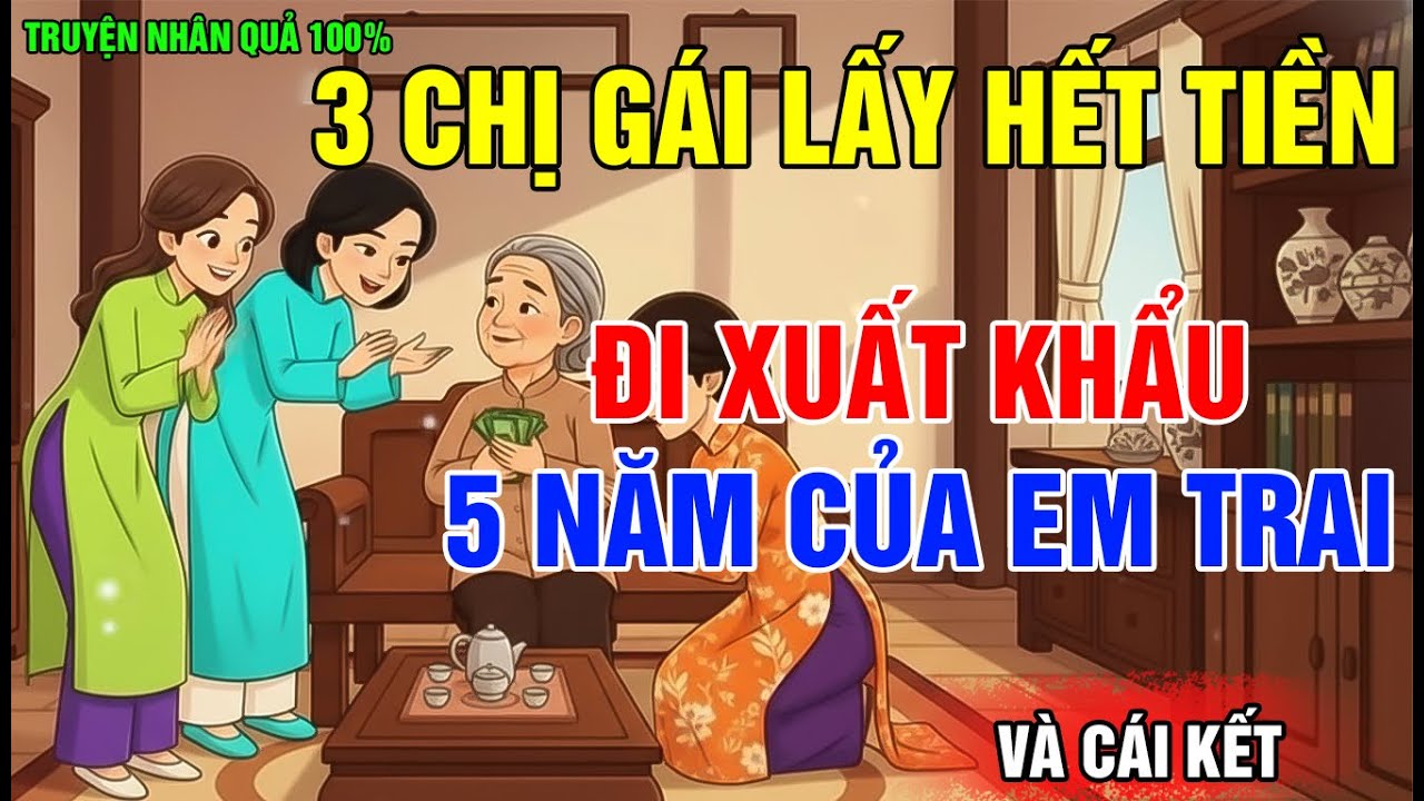 Đi Xuất Khẩu 5 Năm, 3 Chị Gái Ở Nhà Lấy Hết Tiền, Và Hành Động Của Người Em Khiến Cả Nhà Ân Hận