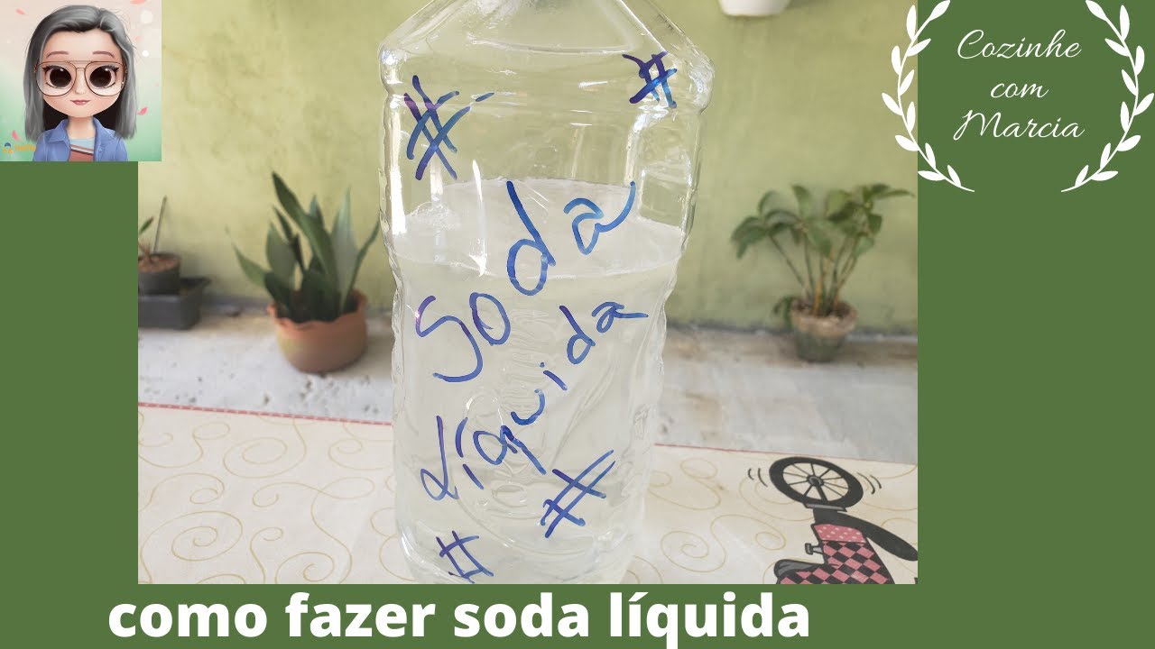 Como fazer soda líquida 50%
