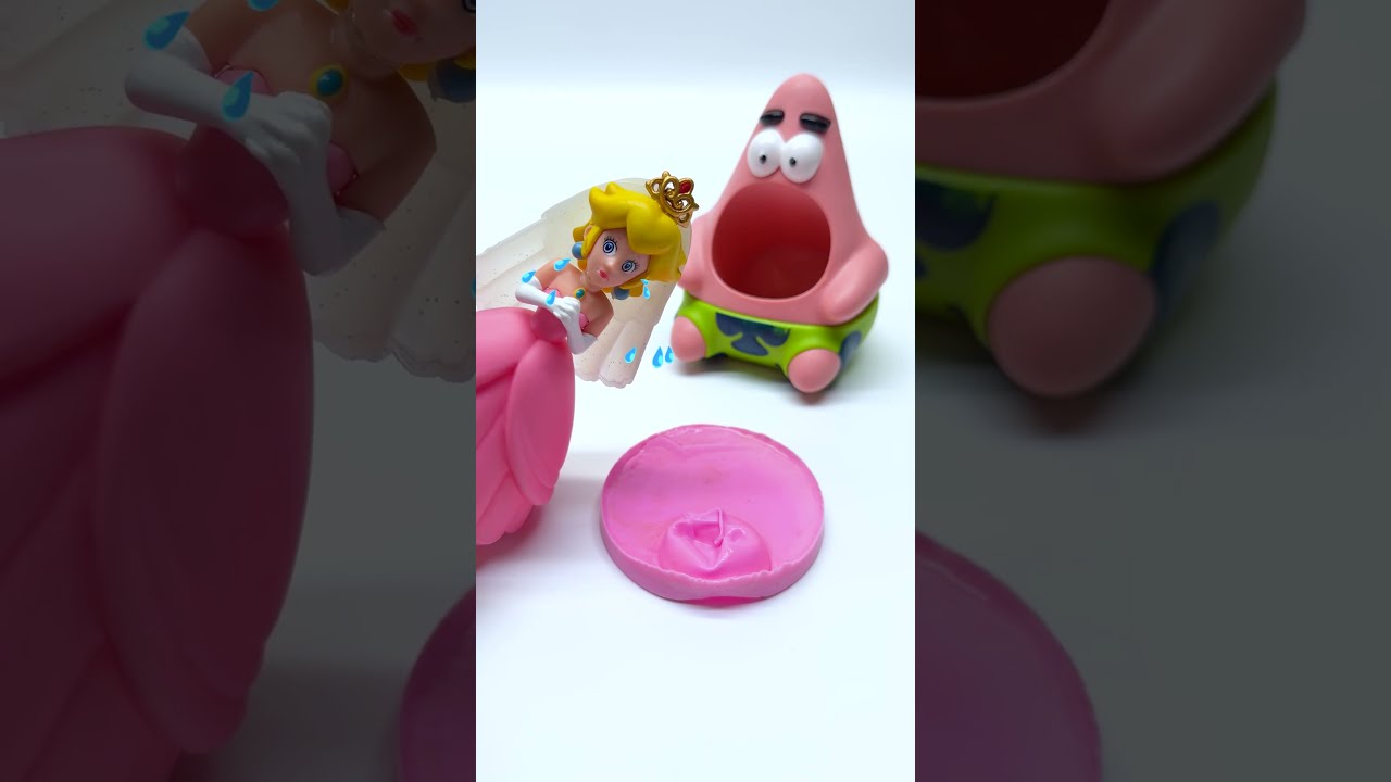 Satisfying Super Mario Bros Toys | Princess Peach & Patrick Star Toy Collection Review #short #toy