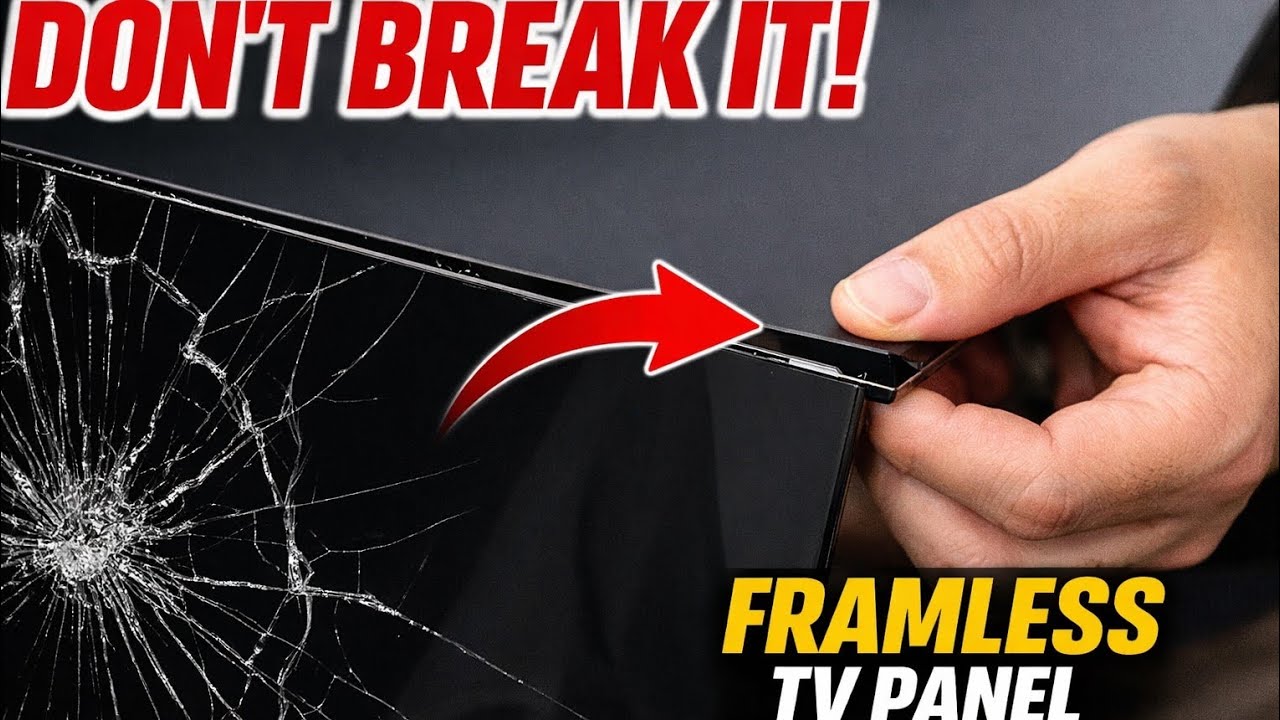 How to Remove ANY Frameless LED TV Screen Without Breaking It (100% Safe Method