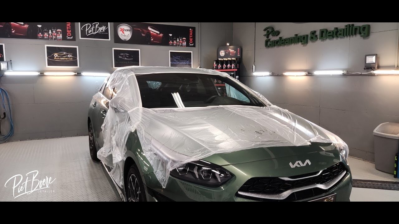 Carcleaning / Detailing met Piet - Kia Proceed 2022 & voorruit schuren, polijsten tbv krassen.