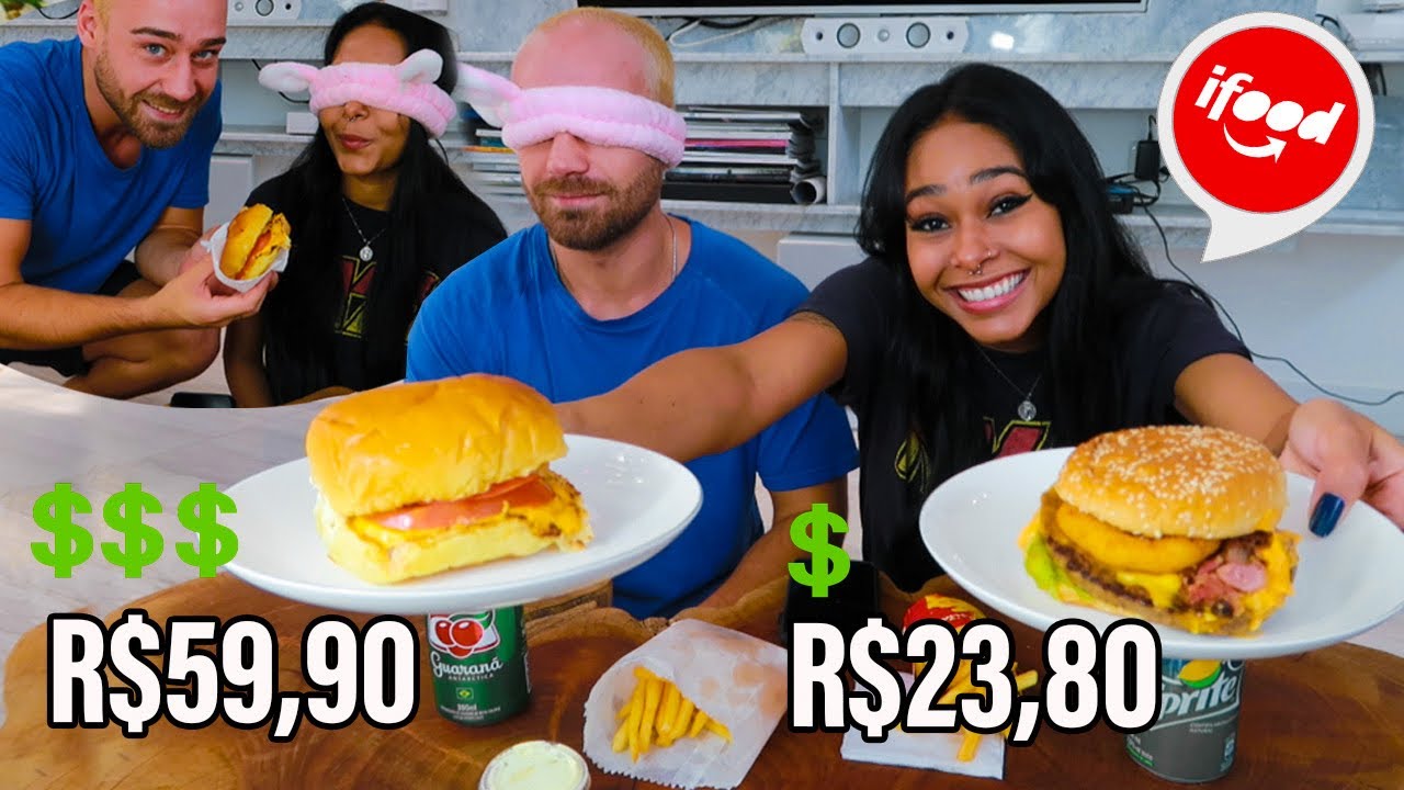 COMBO DE HAMBURGUER MAIS CARO vs MAIS BARATO DO APLICATIVO