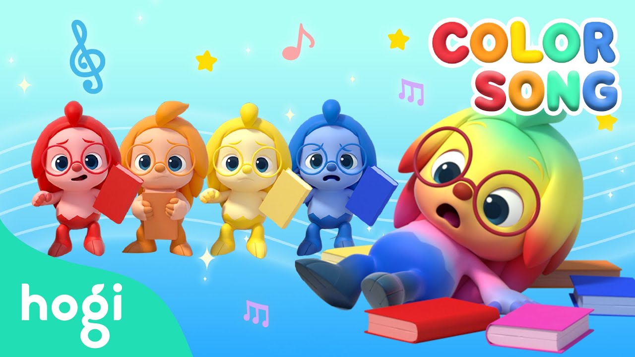 Learn Colors with Colorful Books | Hogi Color Song | Colors for Kids | Learn with Hogi