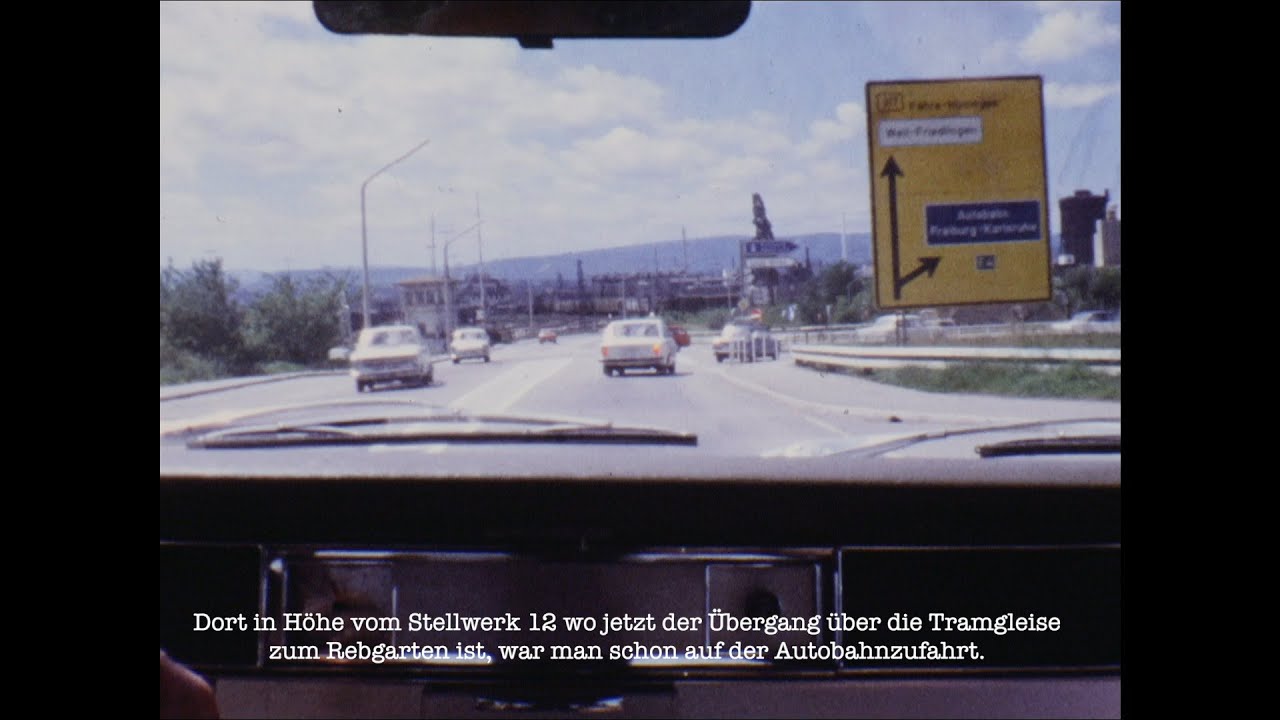 Weil am Rhein 1971 Autobahnzufahrt