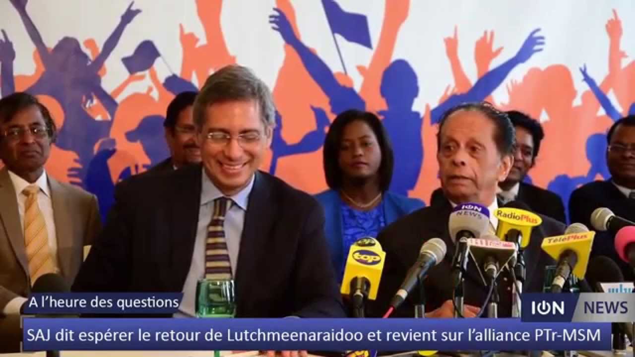 SAJ dit espérer le retour de Lutchmeenaraidoo et revient sur l’alliance PTr-MSM