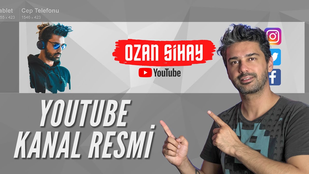 Youtube KANAL RESMİ (Banner) Yapımı | Canva Tutorial