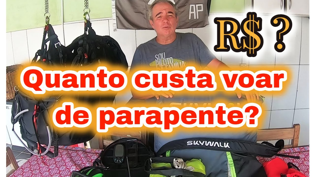 Quanto custa voar de parapente?