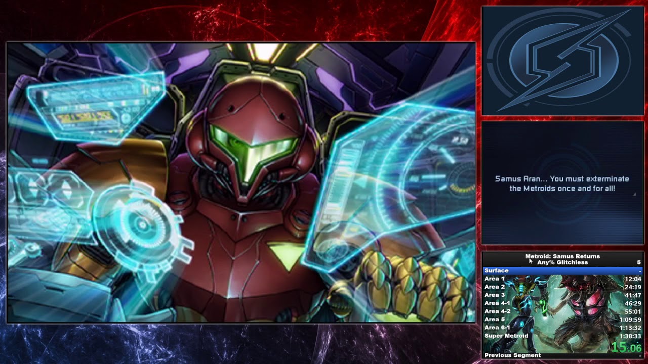 Metroid: samus returns Glitchless WORLD RECORD 1:36:47