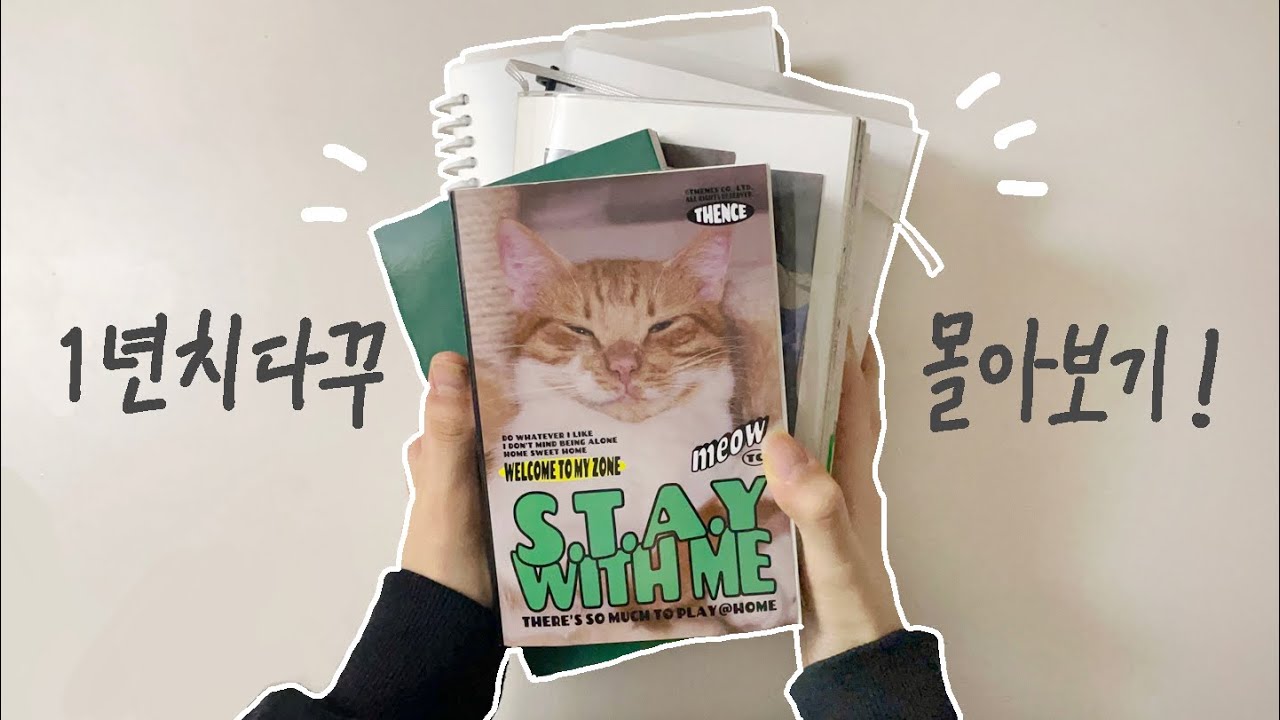1년치 다꾸 몽땅 몰아보기📔 다꾸 변천사 같이 구경해요💗ㅣ다이어리 꾸미기•다이어리•스크랩 다꾸ㅣjournal flip through
