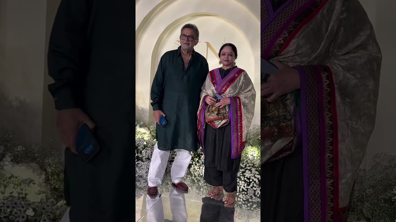 Tanvi Azmi At Wedding Reception Of Konark & Niyati. #tanviazmi #spotted #e24
