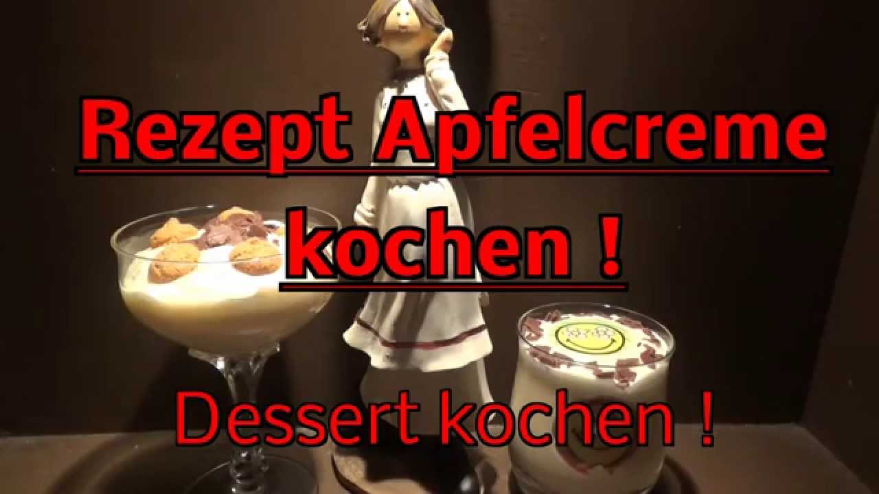 Dessert ! Rezept  Apfelcreme  / Apfelpudding kochen ! einfach schnell lecker