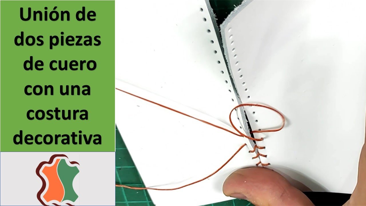 Cómo coser cuero. Costura Béisbol