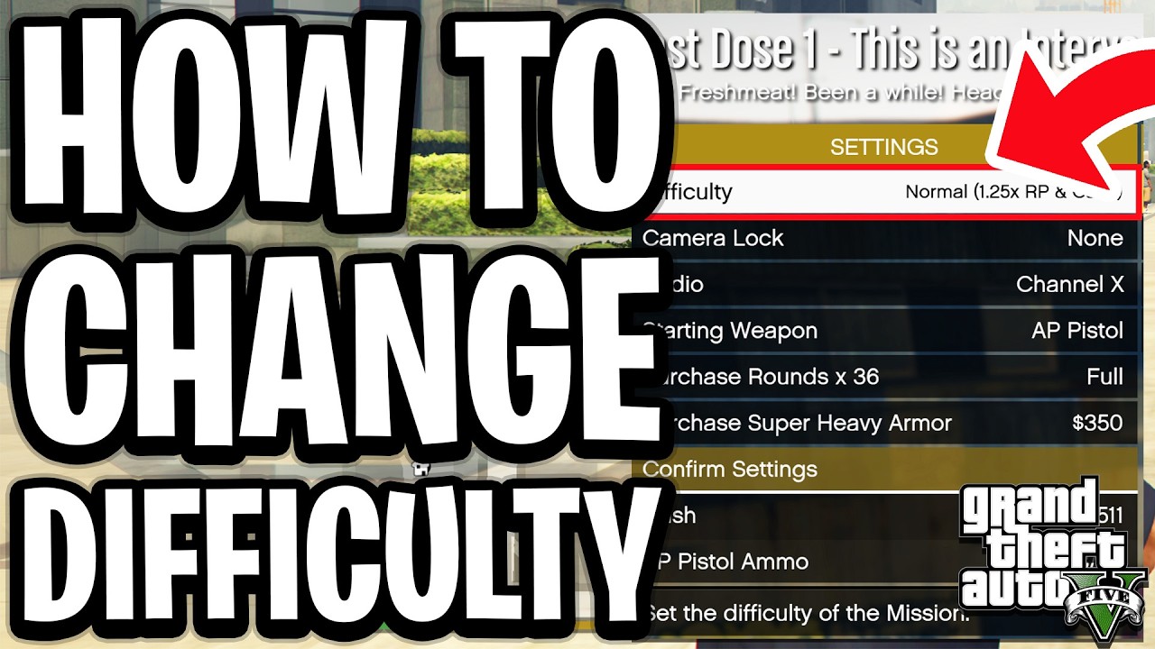 How To Change Difficulty in Grand Theft Auto 5 - Full Guide