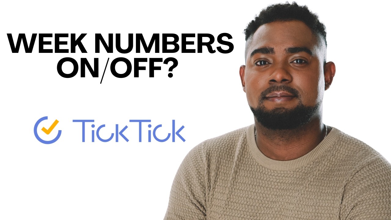 How to Enable or Disable Show Week Numbers | TickTick Tutorial