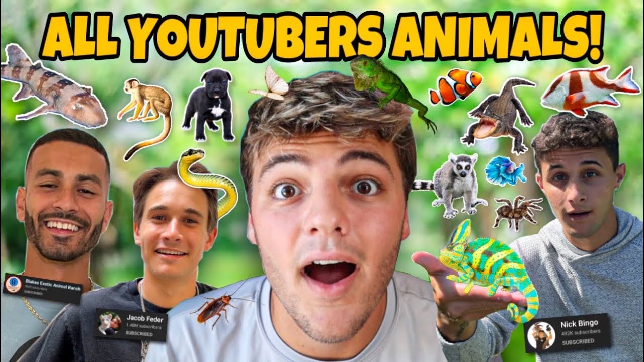 Visiting EVERY ANIMAL YouTuber's HOUSE!! *EPIC PETS*