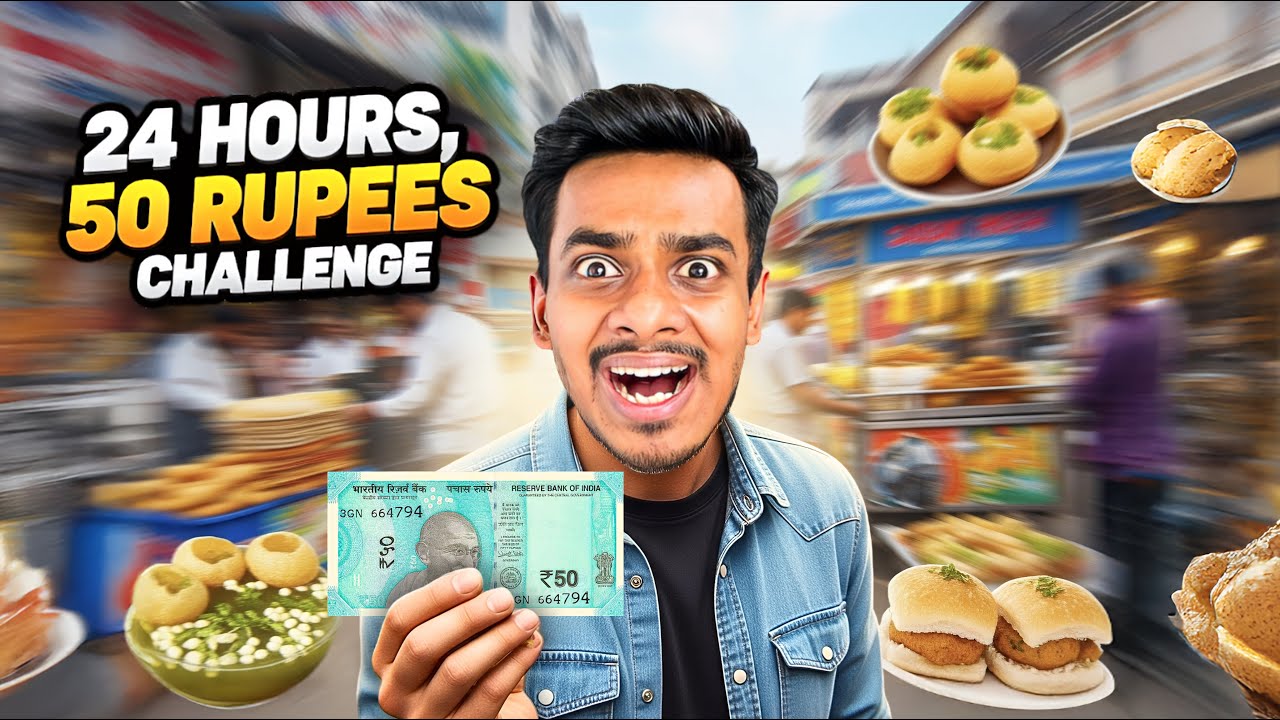 ₹50 টাকা দিয়ে 24 ঘণ্টা কাটানো কি সম্ভব?😰 অসম্ভব Survival Challenge 😱