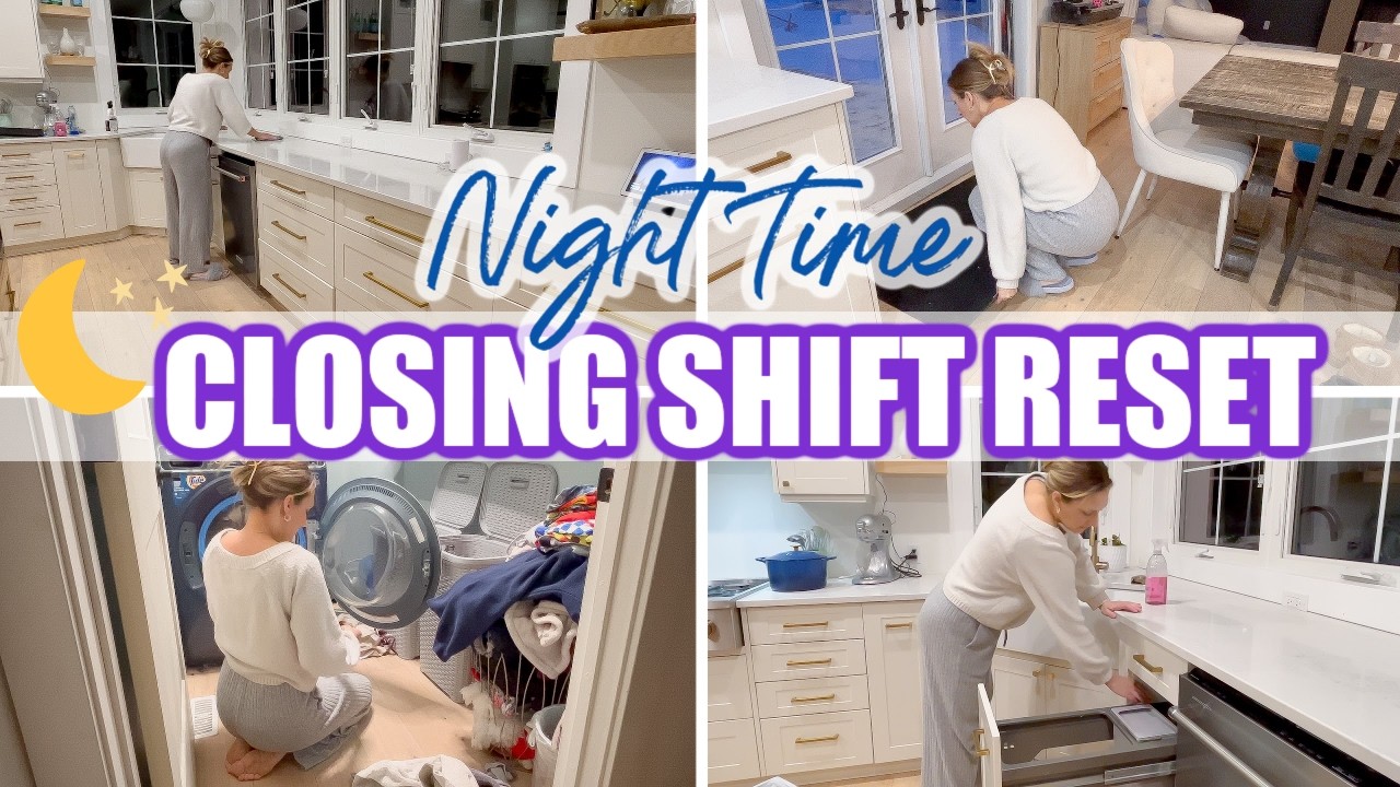 NEW! NIGHT TIME CLOSING SHIFT HOUSE RESET | CLEAN WITH ME 2026 | Amanda's Daily Home
