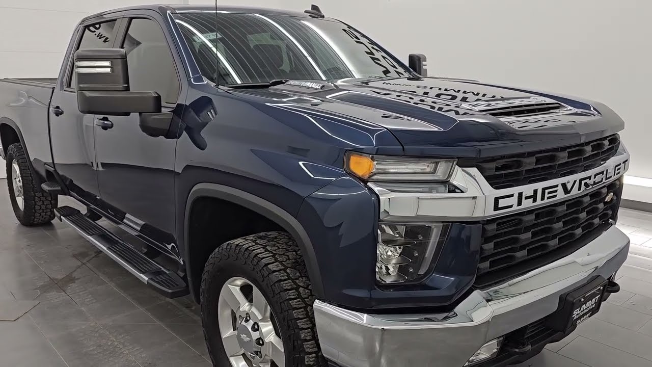 2022 CHEVROLET SILVERADO 2500 LT CONVENIENCE II NORTHSKY BLUE DIESEL 4K WALKAROUND 16073Z