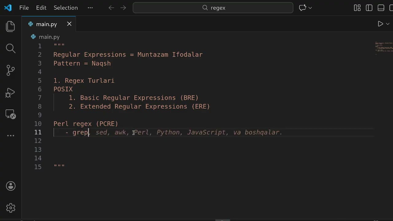 Bash Regex