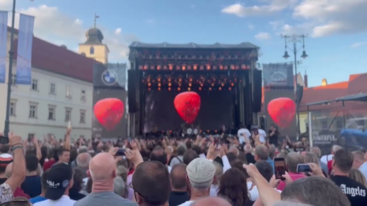 Concert memorabil al lui Peter Maffay în fața a 20.000 de spectatori în Piața Mare