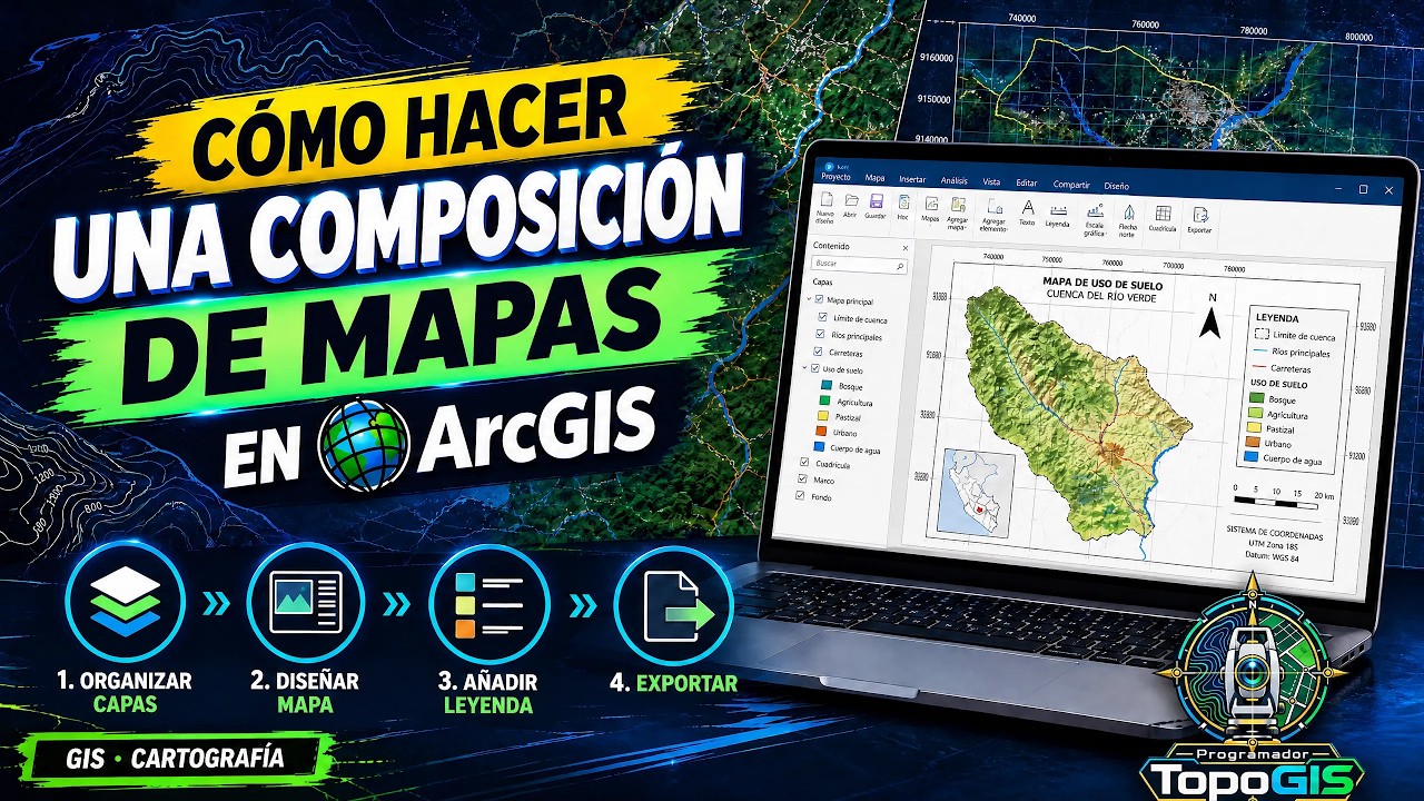 Como hacer una composición de mapas en ArcGIS 🌎🖥️🗺️