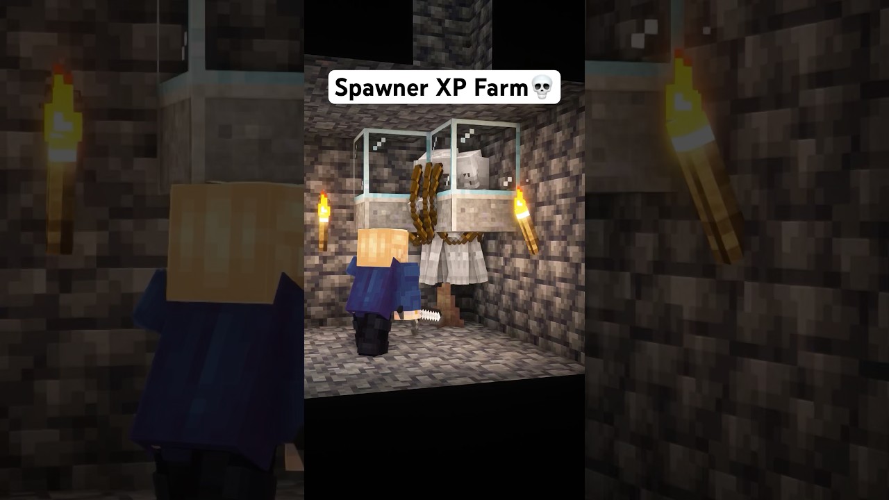 Spawner XP Farm in Minecraft💀