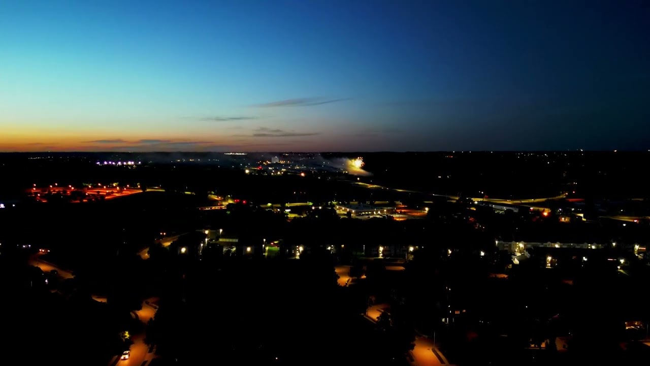 Drone Footage: Fireworks at 390 Feet in Omaha!