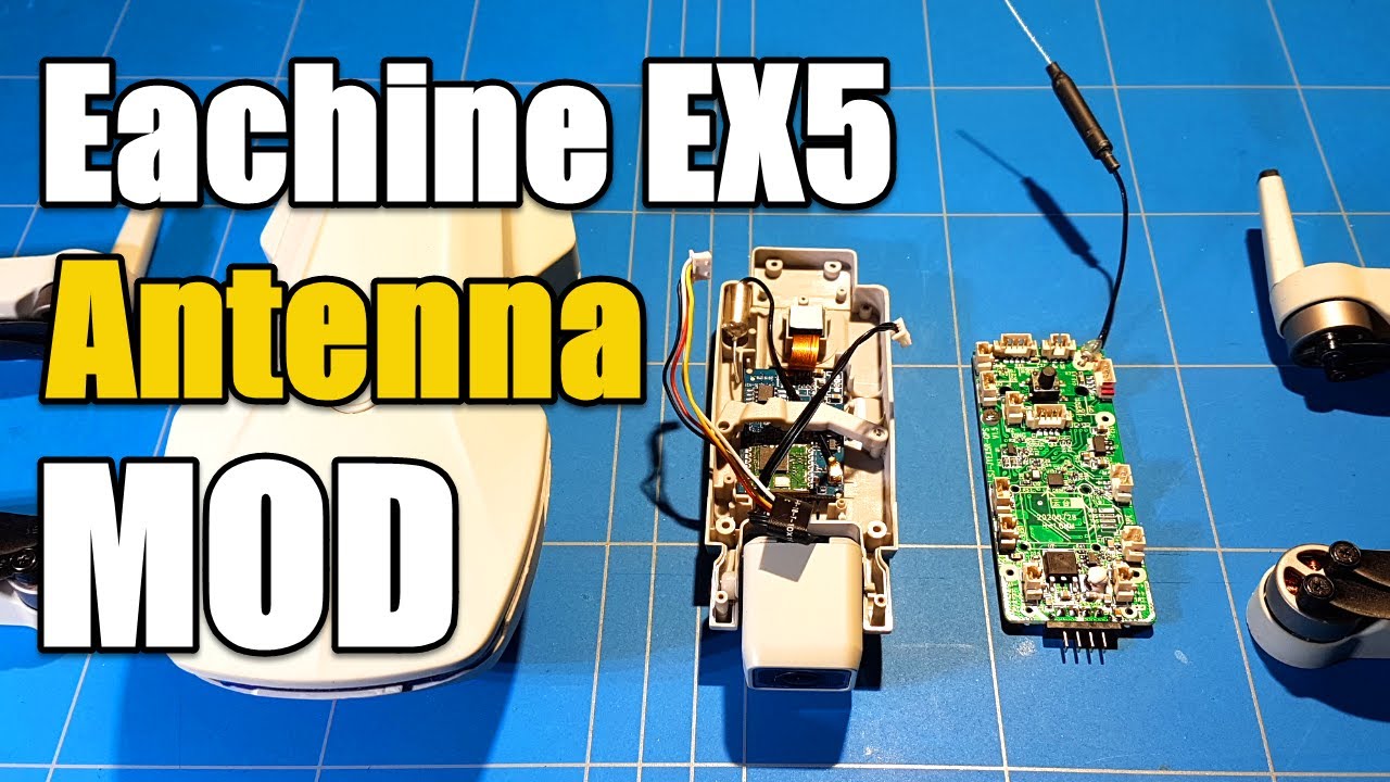 Мод антенны GPS-дрона Eachine EX5 для увеличения дальности сигнала | Подходит для любого квадроко...