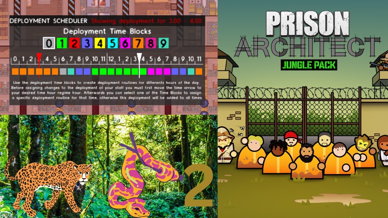 Prison Architect Jungle pack dlc new deployment scheduler