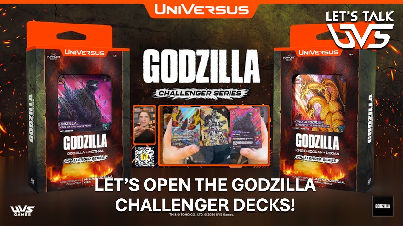 Let's Open The Godzilla Challenger Decks!