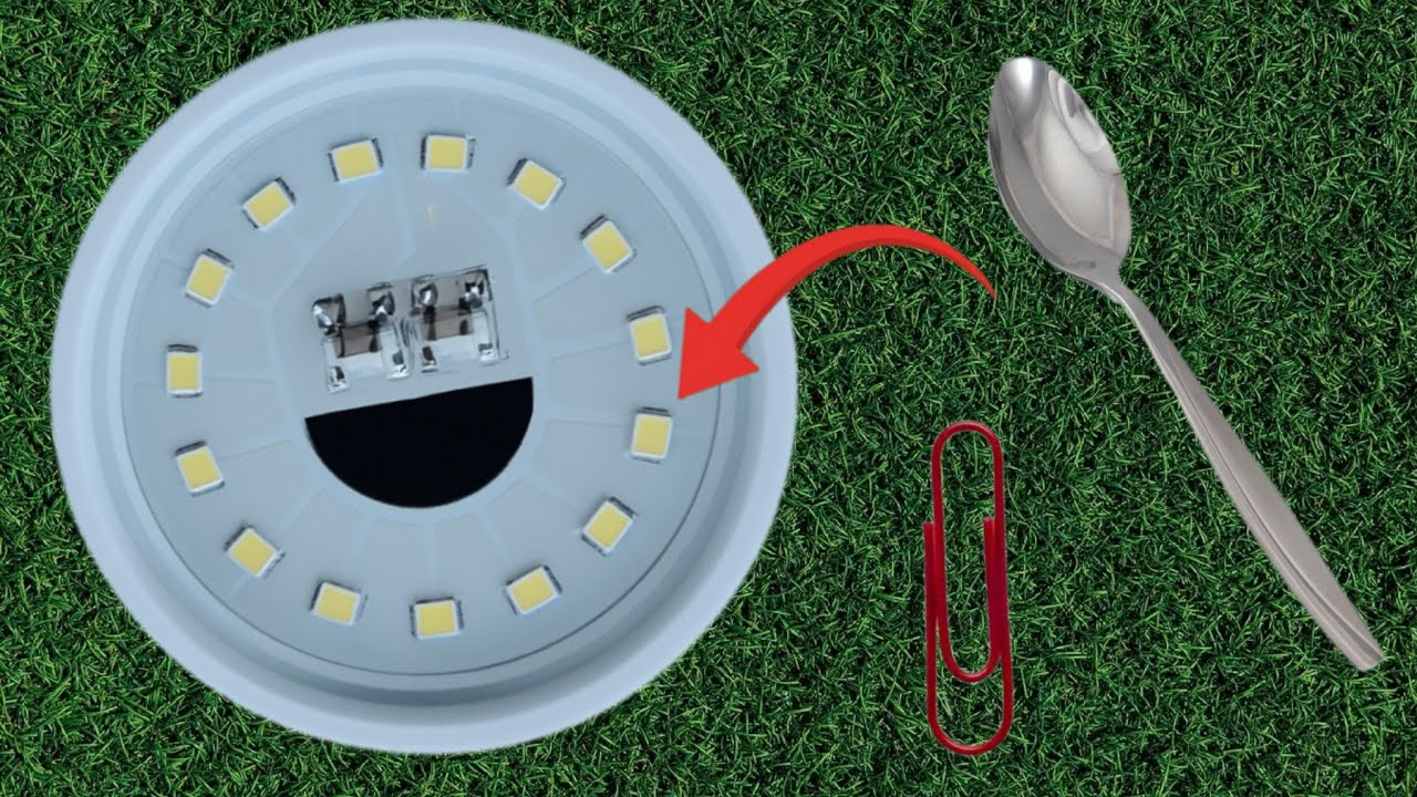 Dont Buy aNew LED Bulb! Just use a spoon to Make Your oLd LED Light up Again