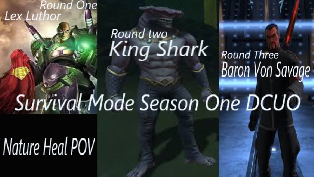 Suvival Mode Season One: Rounds 1-3 Nature Heal (POV). DCUO 2019