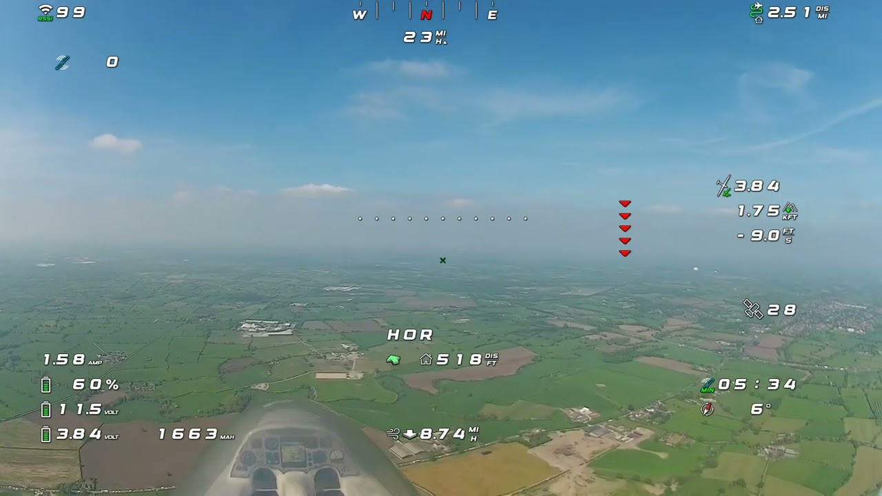 Multiplex Lentus FPV Flight 4, 9th May 2024